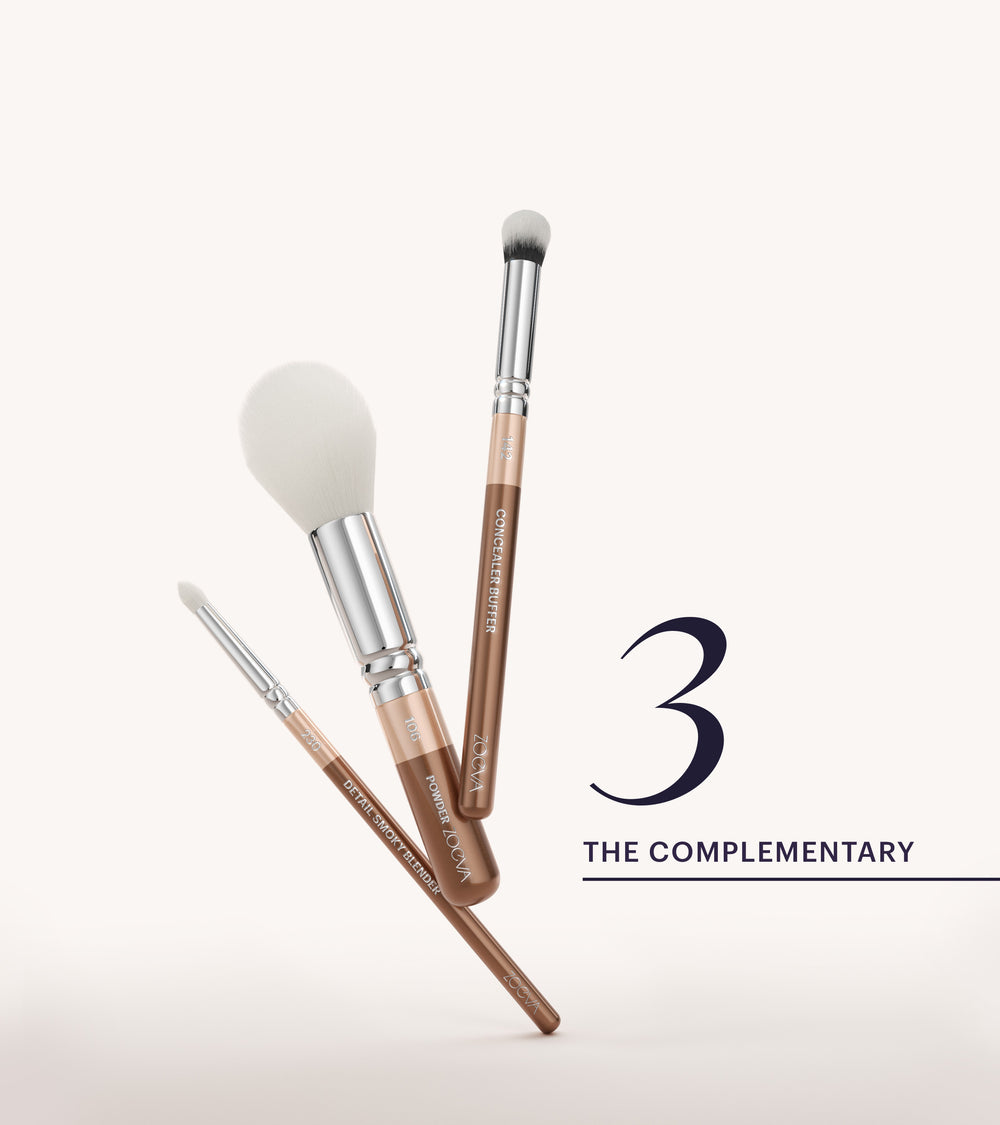 ZOEVA - The Zoe Bag & The Complete Pinselset (Light Chocolate) - BRUSH SET