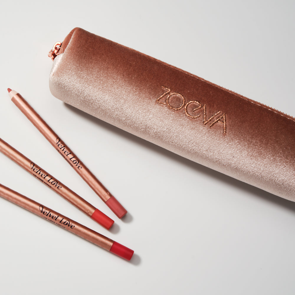 ZOEVA - Velvet Makeup Pouch (Rose Gold) - ACCESSORIES