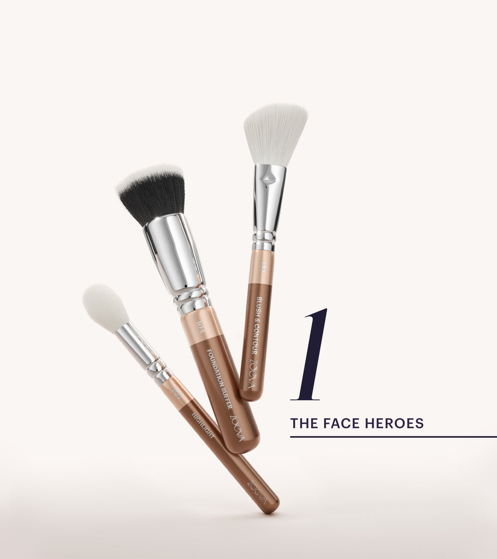 ZOEVA - The Zoe Bag & The Complete Pinselset (Light Chocolate) - BRUSH SET